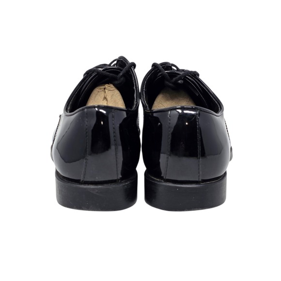 Fabian Group Tuscano Black Patent Leather Dress Shoes Mens 10M S121 Tuxedo Derby - Picture 6 of 12